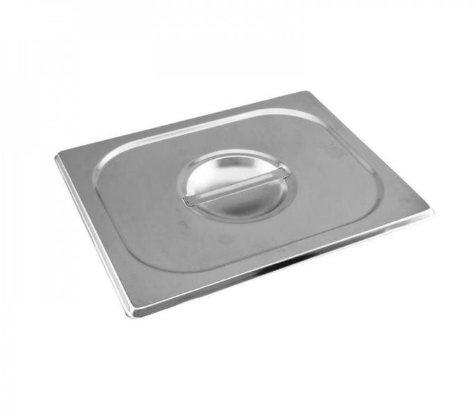 Imagem de Kit 2 Cubas Gastronomica Inox 1/2x100mm com tampas Brasinox