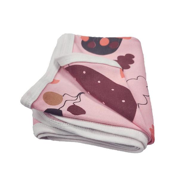 Imagem de Kit 2 Cueiro Manta Bebê Estampado Flanelado Canela Menina