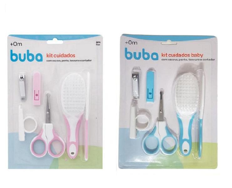 Imagem de Kit 2 Cuidado Baby ul E Branco + Rosa E Branco - Buba