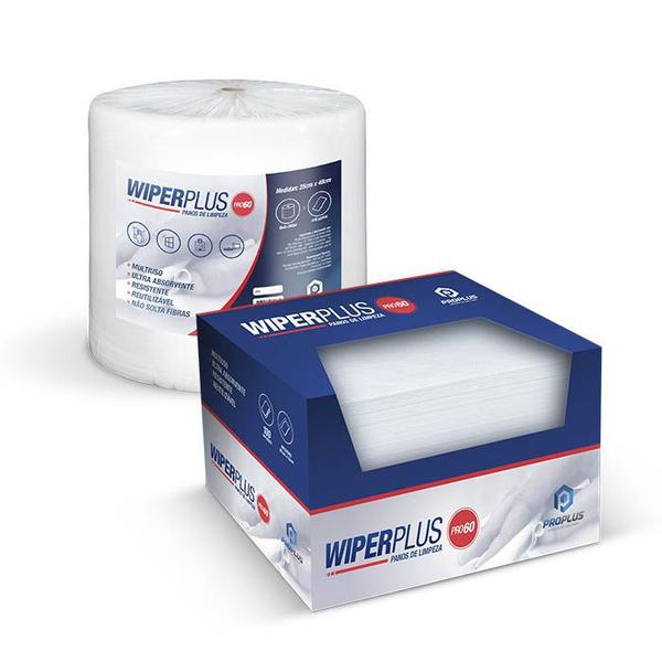 Imagem de Kit 2 Cx 200 Un Lenços De Limpeza WiperPlus Pro 60 Proplus