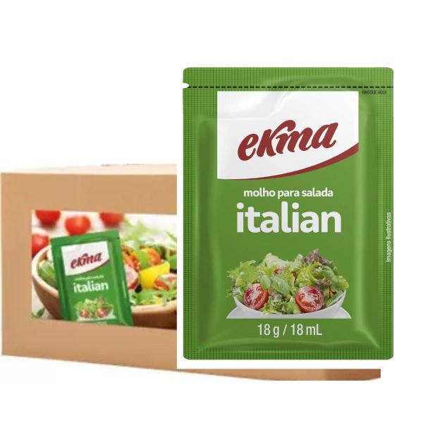 Kit 2 Cx Molho Italian E French Para Salada Ekma 84 Un Imagem de Kit 2 Cx Molho Italian E French Para Salada Ekma 84 Un