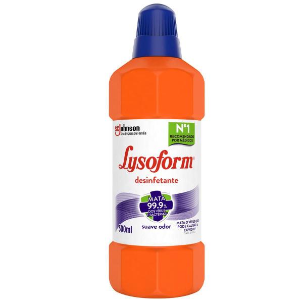 Imagem de Kit 2 Desinfetante Lysoform Uso Geral Suave Odor 500ml