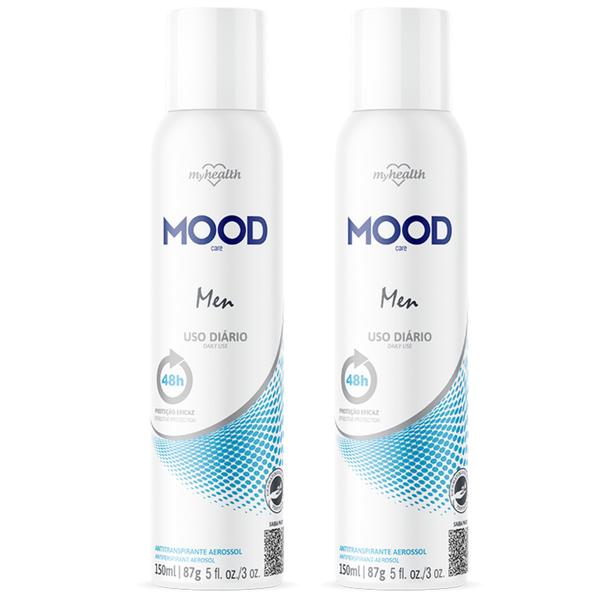 Imagem de Kit 2 Desodorante Aerossol Men Mood Care 150Ml - My Health