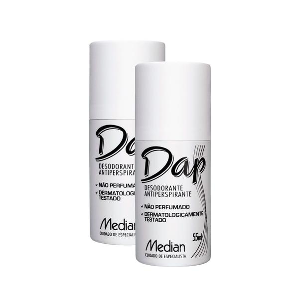 Imagem de Kit 2 Desodorante Dap Sem Perfume Roll-on Antiperspirante com 55ml