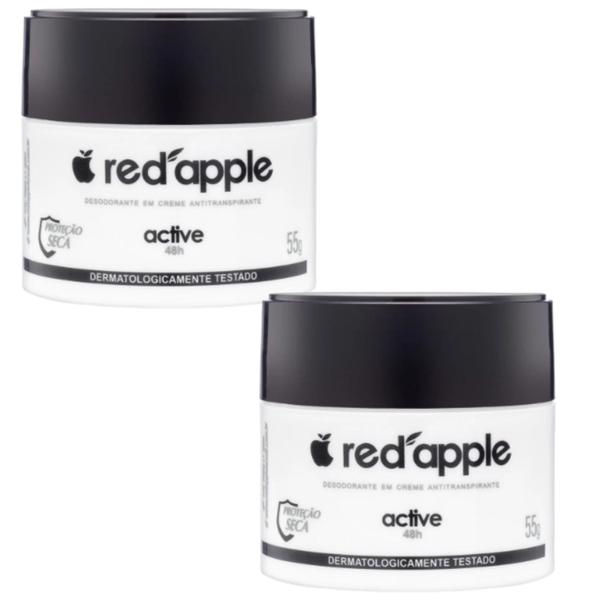 Imagem de Kit 2 Desodorante Em Creme Active 55G - Red Apple