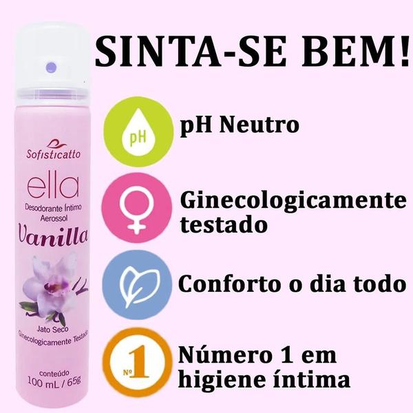 Imagem de Kit 2 Desodorante Intimo Feminino Vanilla Pelvico Atacado