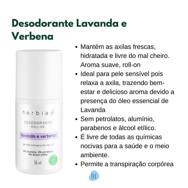 Imagem de Kit 2 Desodorante Natural Lavanda e Verbena Hérbia