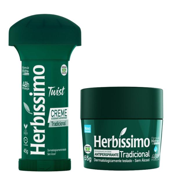 Imagem de Kit 2 Desodorante Twist+Creme Tradicional Herbíssimo - Dana