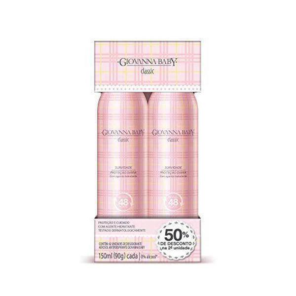 Imagem de Kit 2 Desodorantes Antitranspirantes Giovanna Baby Classic 150ml cada