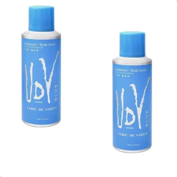 Imagem de Kit 2 Desodorantes Body Spray Udv Blue 200 Ml