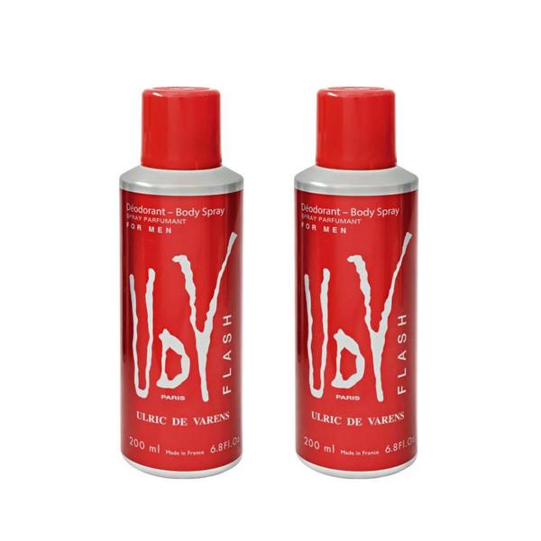 Imagem de Kit 2 Desodorantes Body Spray Udv Flash 200 Ml