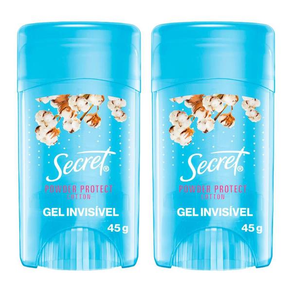 Imagem de Kit 2 Desodorantes em Gel Secret Algodão 45g