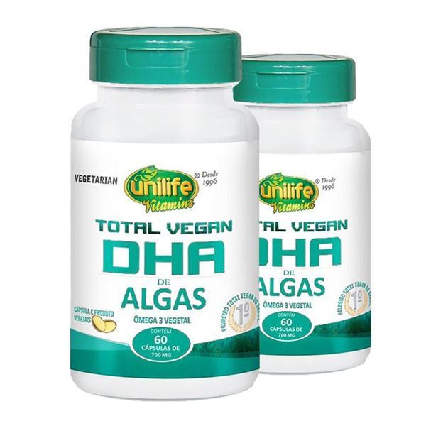 Imagem de Kit 2 Dha total Vegan Unilife 60 Cápsulas