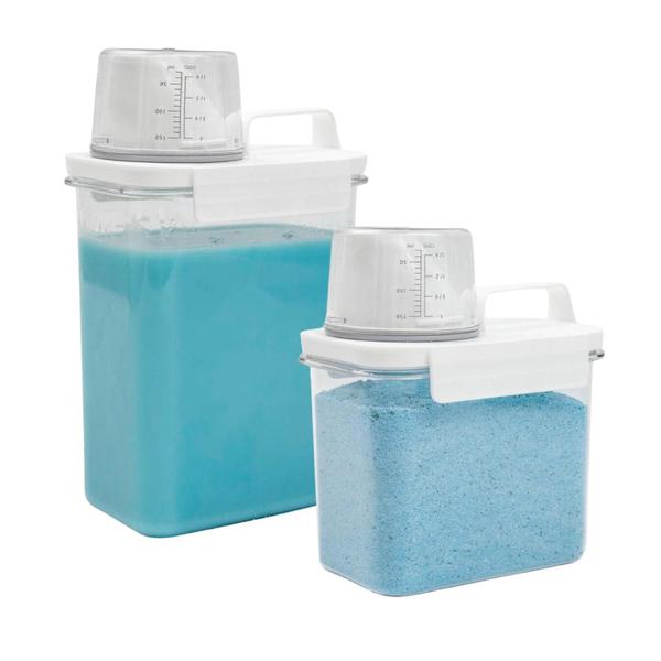 Kit 2 Dispenser Pote Medidor Hermético Porta Produtos - Oikos Imagem de Kit 2 Dispenser Pote Medidor Hermético Porta Produtos