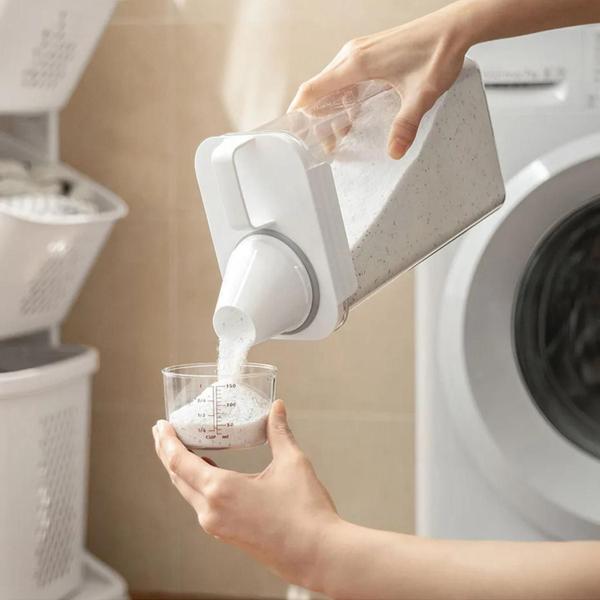 Kit 2 Dispenser Pote Medidor Hermético Porta Produtos - Oikos Imagem de Kit 2 Dispenser Pote Medidor Hermético Porta Produtos