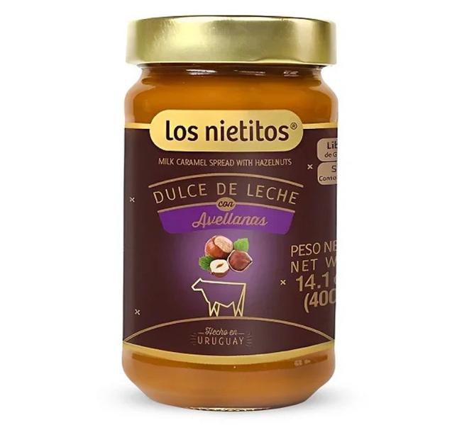 Imagem de KIT 2 Doce De Leite Com Avelãs 400g Importado Los Nietitos