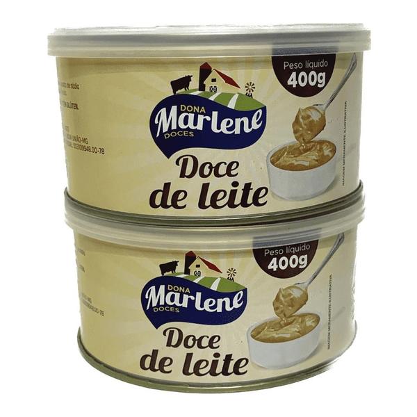 Imagem de Kit 2 Doce De Leite Tradicional Dona Marlene Doces Lata 400g