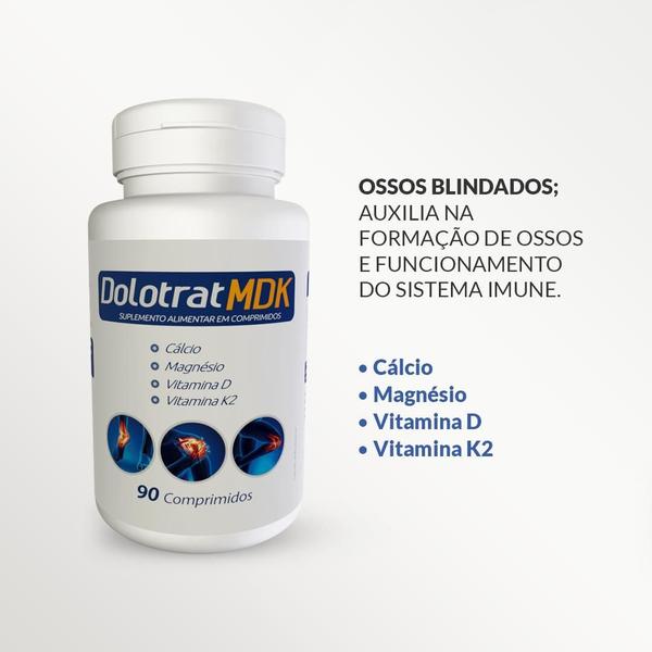 Imagem de Kit 2 Dolotrat Mdk Calcio Magnesio Vitamina D K2