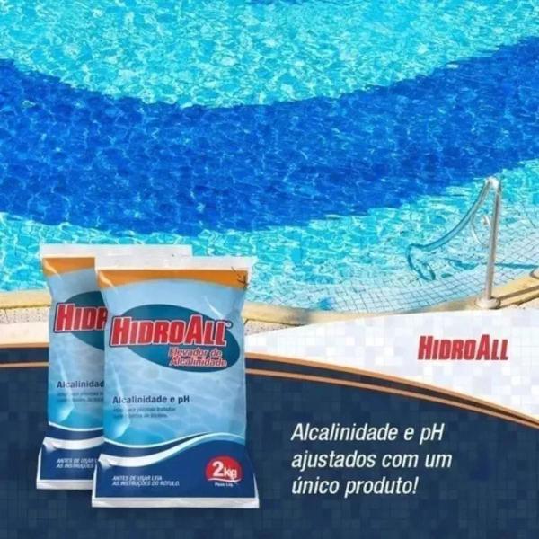 Imagem de Kit 2  elevador de alcalinidade 2kg hidroall