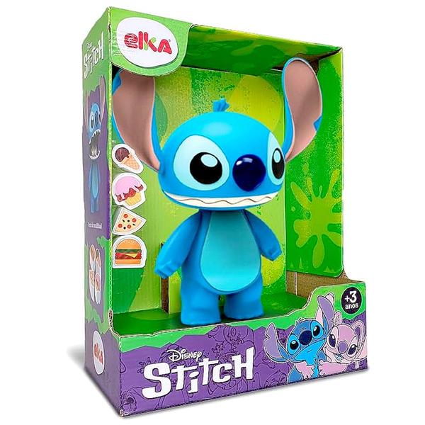 Imagem de Kit 2 em 1 Boneco Stitch na Caixa 23cm Elka com Copo Orelhas