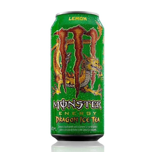 Imagem de Kit 2 Energético Monster Energy Dragon Ice Tea Lemon 473ml