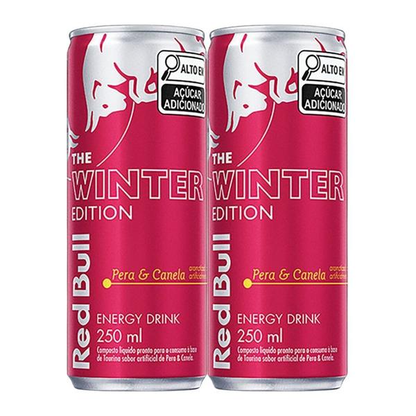 Imagem de Kit 2 Energético Red Bull he Winter Edition Pera e Canela 250ml