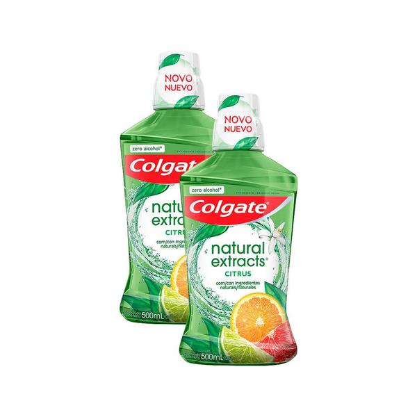 Imagem de Kit 2 Enxaguante Bucal Colgate Natural Extracts Citrus 500ml