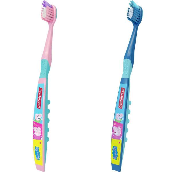 Imagem de Kit 2 Escova Dental Peppa Pig Macia - 3 Anos+ - Dentalclean