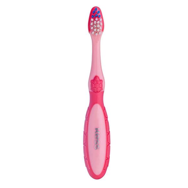 Kit 2 Escovas Dentais Infantil Kess Steps Rosa Imagem de Kit 2 Escovas Dentais Infantil Kess Steps Rosa