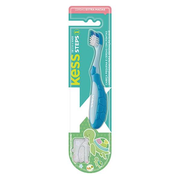 Kit 2 Escovas Dentais Infantil Kess Steps Rosa Imagem de Kit 2 Escovas Dentais Infantil Kess Steps Rosa
