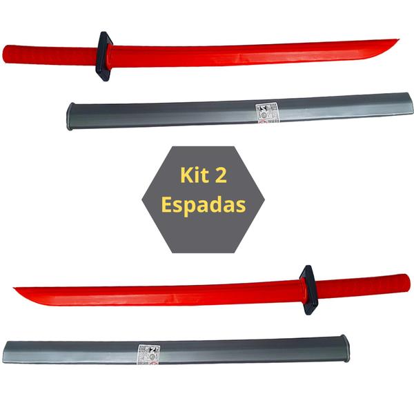 Imagem de Kit 2 Espadas Ninja Com Bainha Samurai, Ninja, Pirata