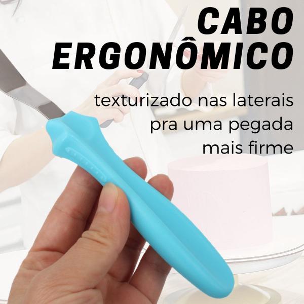 Imagem de Kit 2 Espátulas de Alisar Bolo Confeitaria 23cm Profissional