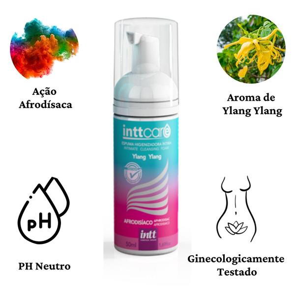 Imagem de Kit 2 Espuma Higienizadora Íntima Com Ph Neutro Intt