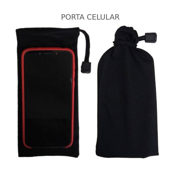 Imagem de Kit 2 estojo saquinho oculos porta carregador celular relogio make bag