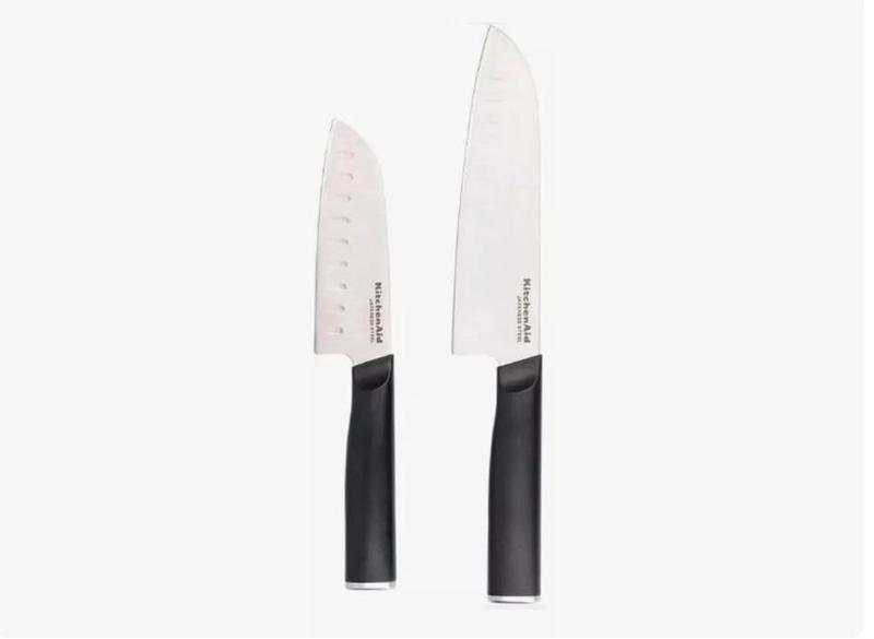 Imagem de Kit 2 Facas Santoku Capa Protetora Aço Japonês Kitchenaid