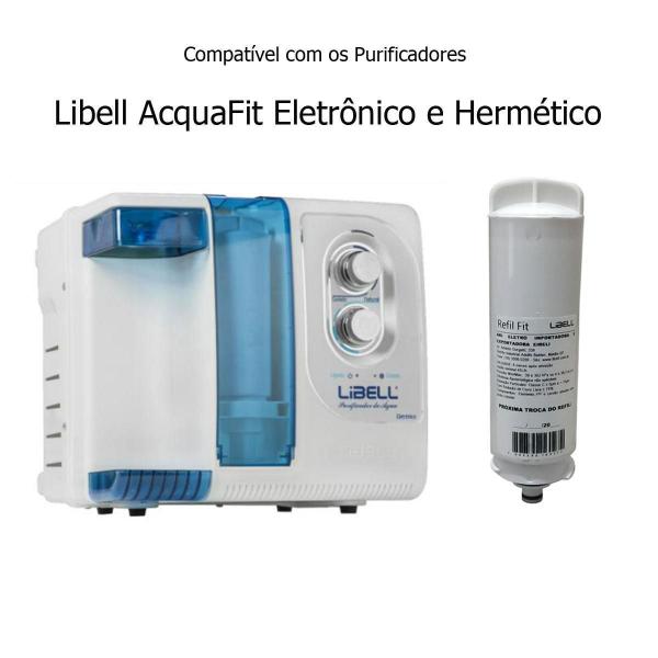 Imagem de Kit 2 Filtros Refil Libell Purificador De Água Acqua Fit