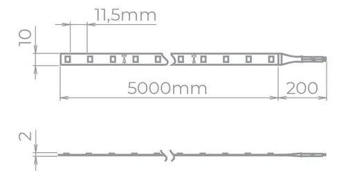 Imagem de Kit 2 Fita Led 6w/m Stella 2700k Ip20 Sth6800/27