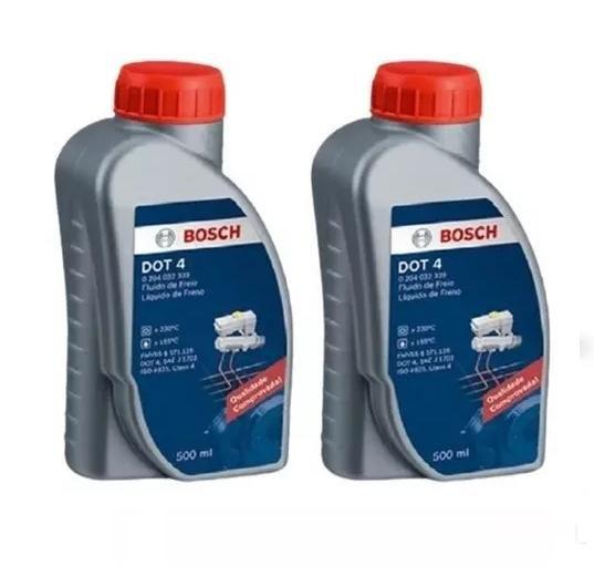 Imagem de Kit 2 Fluído Freio Bosch Dot 4 500ML Original Pronta Entrega