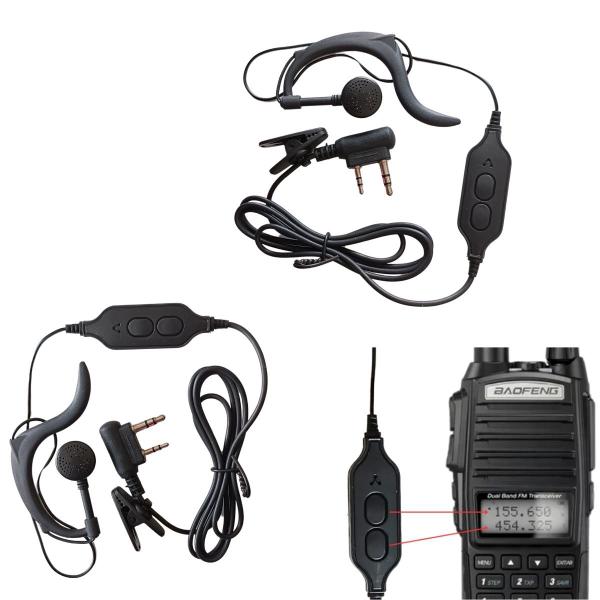 Imagem de Kit 2 Fones para Rádio Comunicador UV-82 Walk Talk 