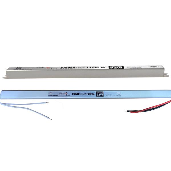 Kit 2 Fonte Driver Slim 12v 72w 6a Fita Led Perfil Led Bivolt - Avant Imagem de Kit 2 Fonte Driver Slim 12v 72w 6a Fita Led Perfil Led Bivolt