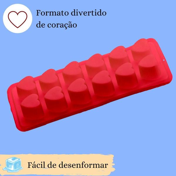 Imagem de Kit 2 Forma Silicone Cupcake Docinho Gelo Forno Air Fryer