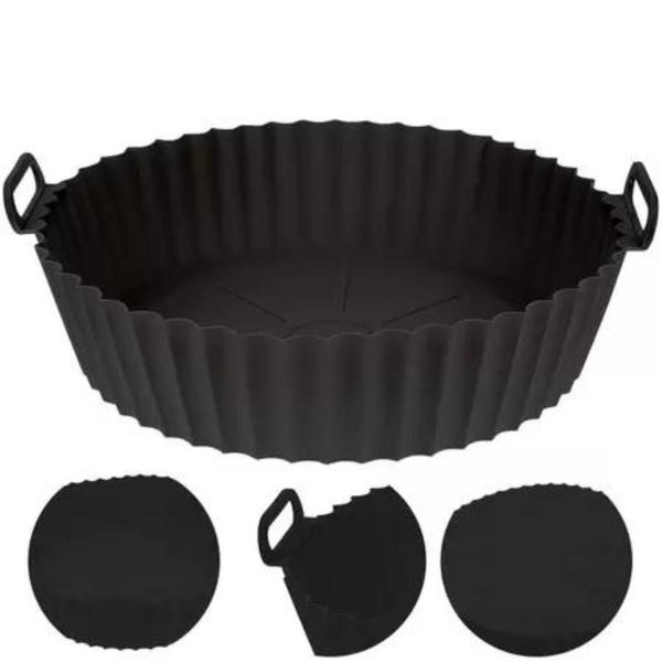 Imagem de Kit 2 Formas De Silicone para Air Fryer 21,5x18x6cm