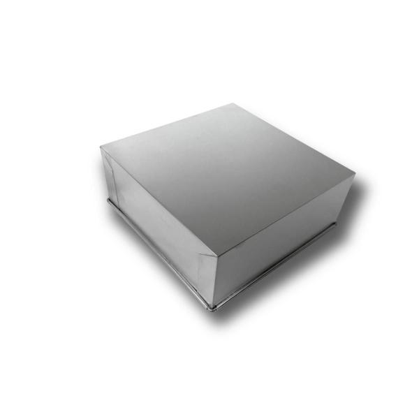 Imagem de Kit 2 formas quadradas para bolo altas 20x20x10 alumínio