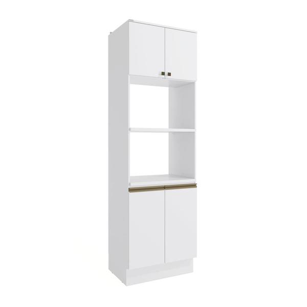 Imagem de Kit 2 Fornos Celeste Kappesberg 100% MDF 4 Portas Branco 70cm