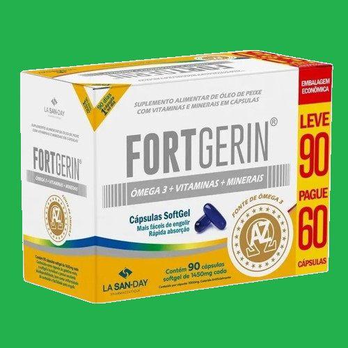 Imagem de Kit 2 Fortgerin Ômega3 Vitaminas L90p60 Cps - La San-Day