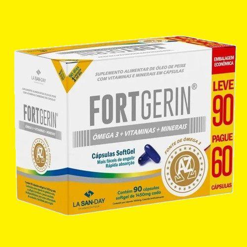 Imagem de Kit 2 Fortgerin Ômega3 Vitaminas L90p60 Cps - La San-Day