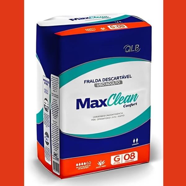 Imagem de Kit 2 Fralda Descartável Adulto Confort G 8 Un - Max Clean