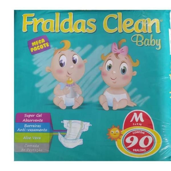 Imagem de Kit 2 Fralda Descartável Baby Felt Noturna Infantil M - 90 Unidades