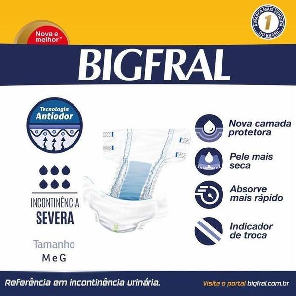 Imagem de Kit 2 - Fralda Geriátrica Bigfral Noturna M - 8 Un Cada