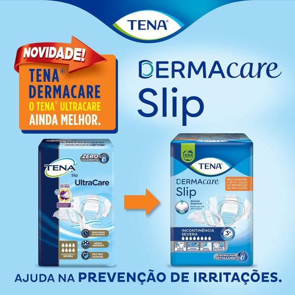 Imagem de Kit 2 Fralda Geriátrica Tena Dermacare Slip Ultra M com 8 un cada